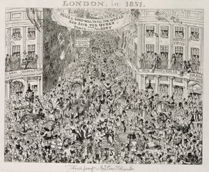 Piccadilly pendant la Grande Exposition, 1851